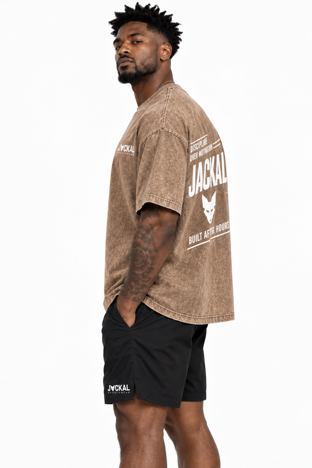 Utility Oversized T-Shirt – Brown