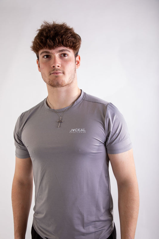 Jackal Sportswear - Light Grey Essential Dry Fit T-Shirt