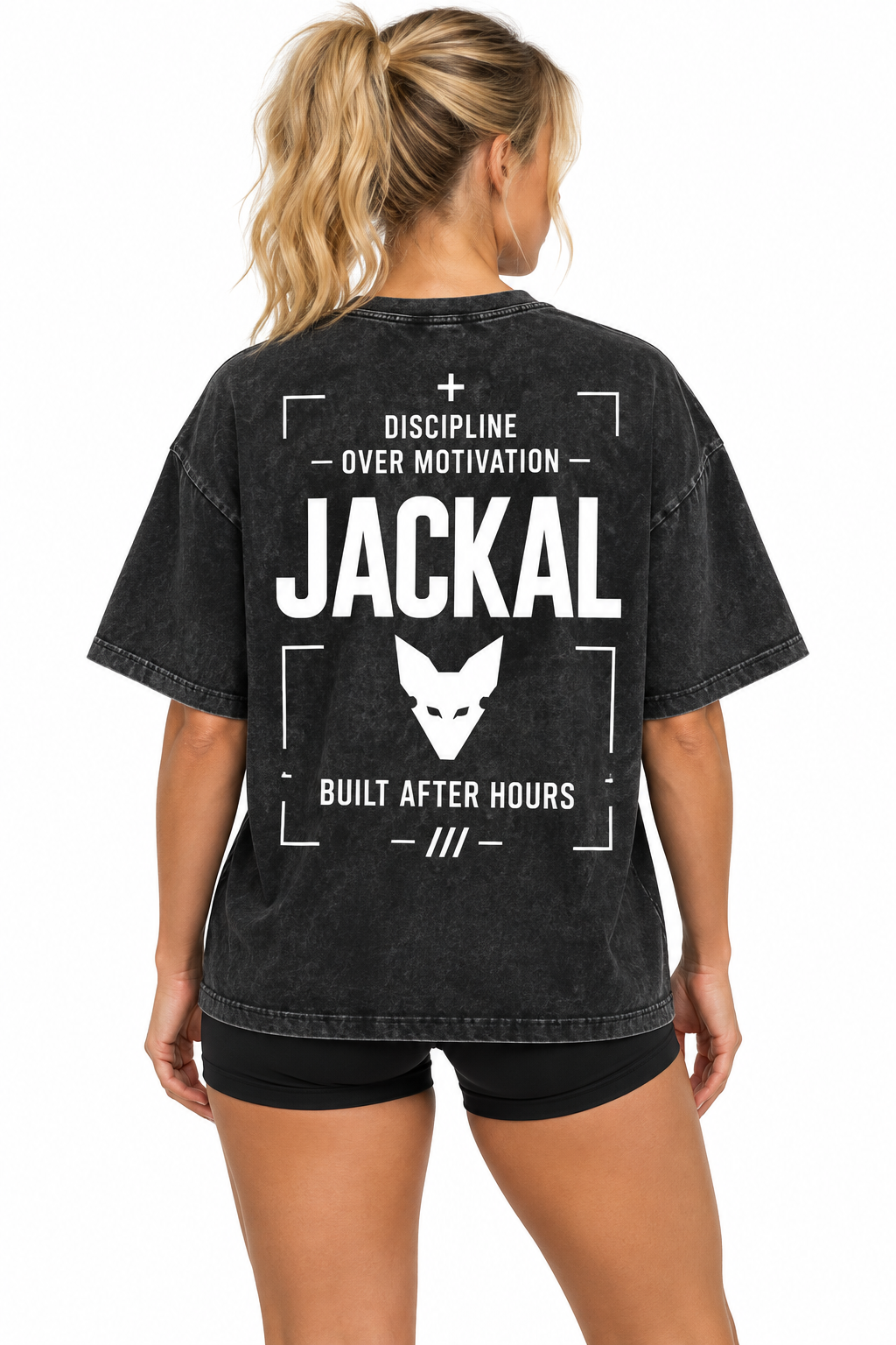 Women’s Discipline Oversized T-Shirt – Black