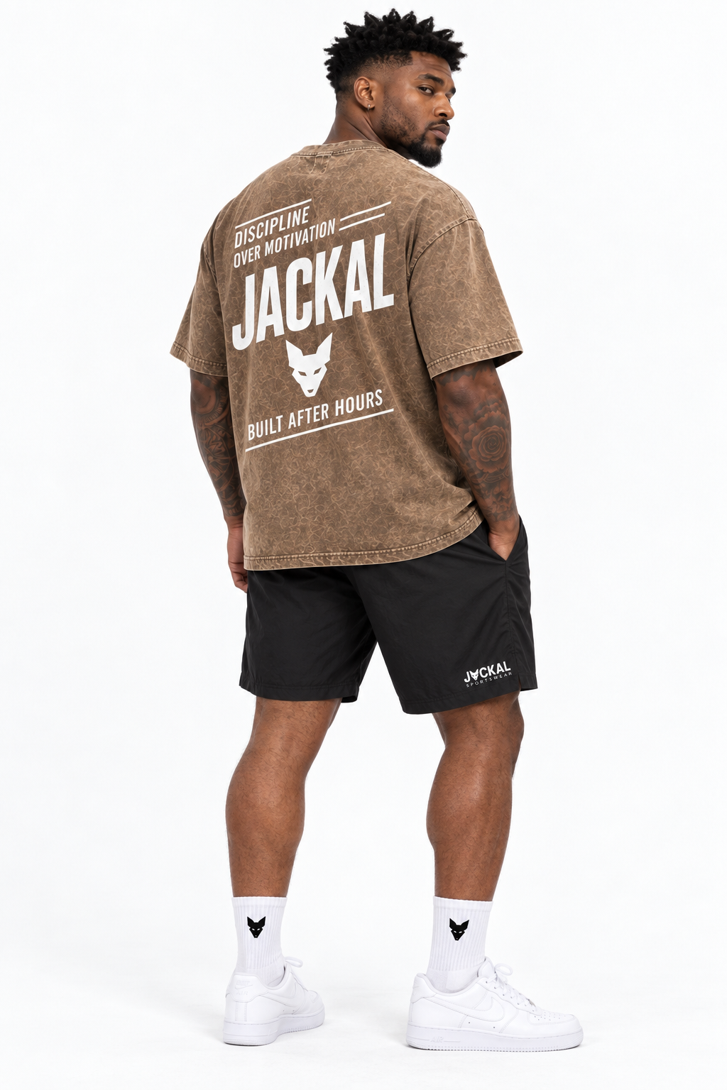Utility Oversized T-Shirt – Brown