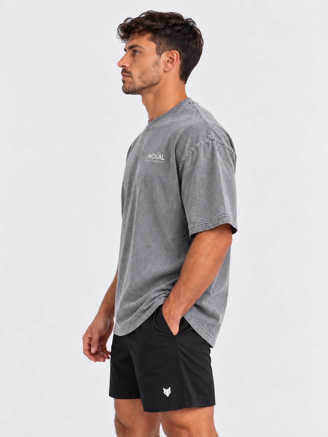 Washed Oversized Grey T-Shirt