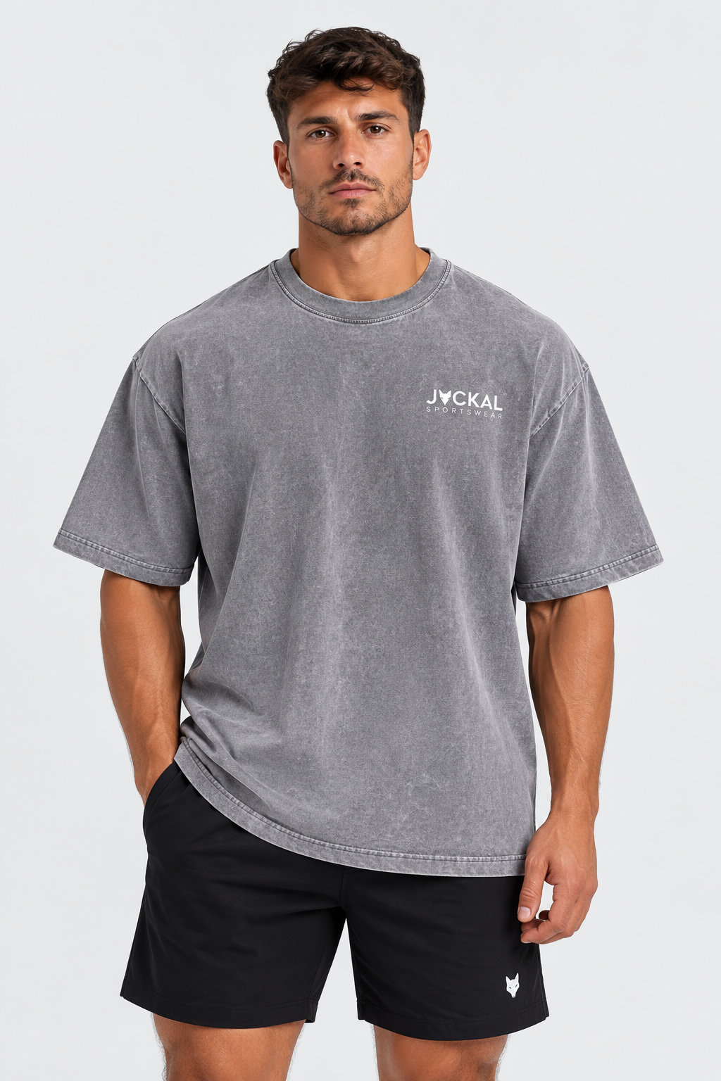 Washed Oversized Grey T-Shirt