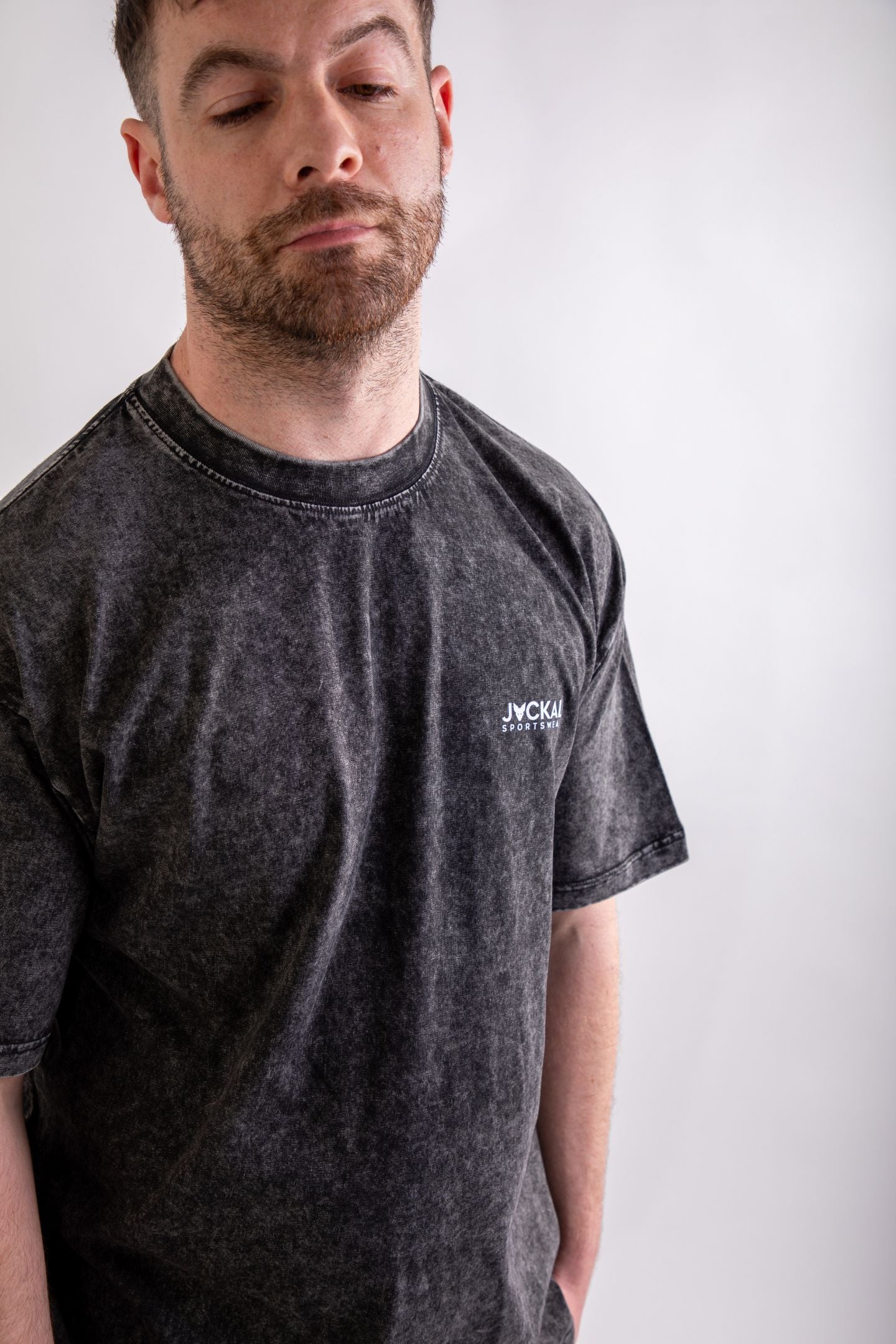 Washed Oversized Black T-Shirt