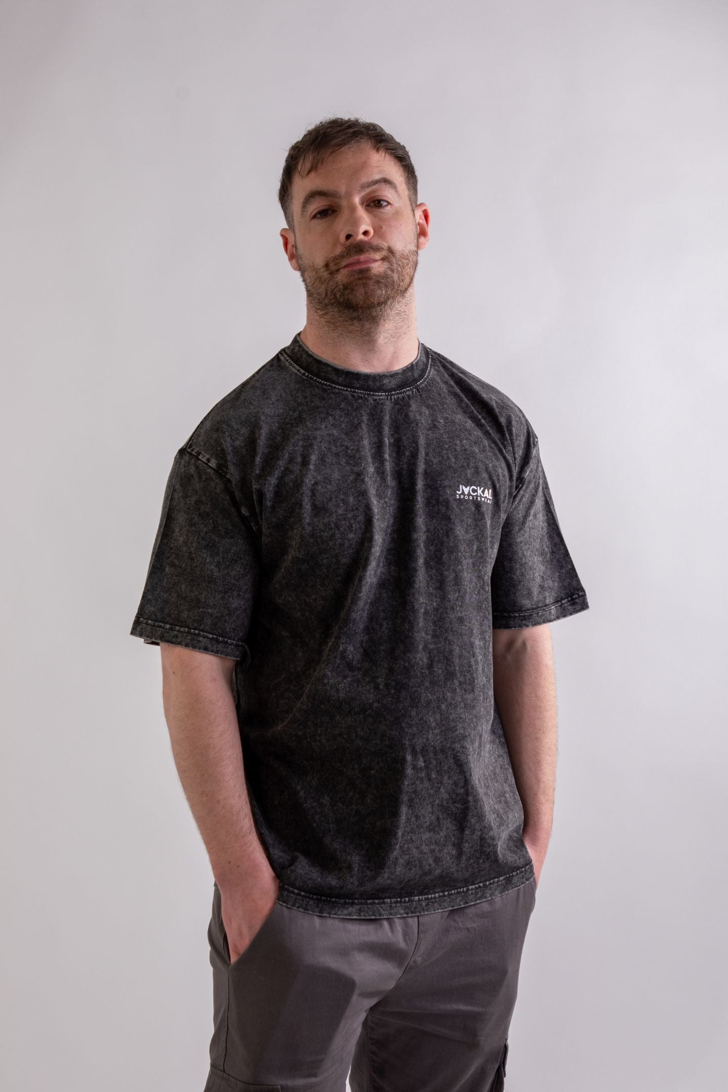 Washed Oversized Black T-Shirt